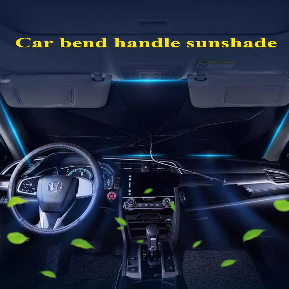 

Upgraded Car Bend Tube Window Breaker Handle Sunshade Suitable for Eight Sizes of Sunshades for Various Models Such As Tesla MPV