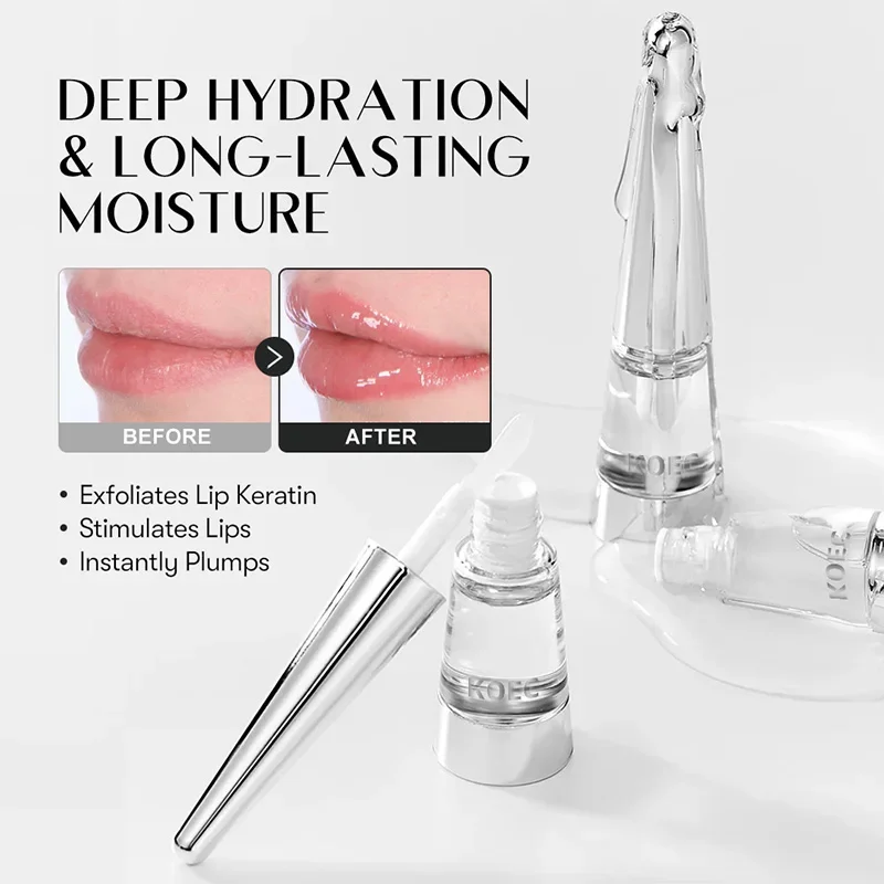 Reedle Shot Lip Plumper Oil, feuchtigkeitsspendender, voluminöser, klarer, hochglänzender Lipgloss, Microneedling-Effekt, langanhaltender Feuchtigkeits-Lipgloss