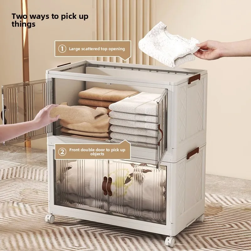 

Internet celebrity Folding storage box Household clothes storage Plastic toy box Storage box Car trunk Durable