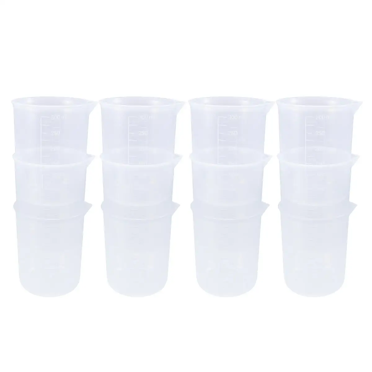 

20 PCS Baking Beaker Cup Colorful Measuring Cups Milliliter for Lab Graduated Scale