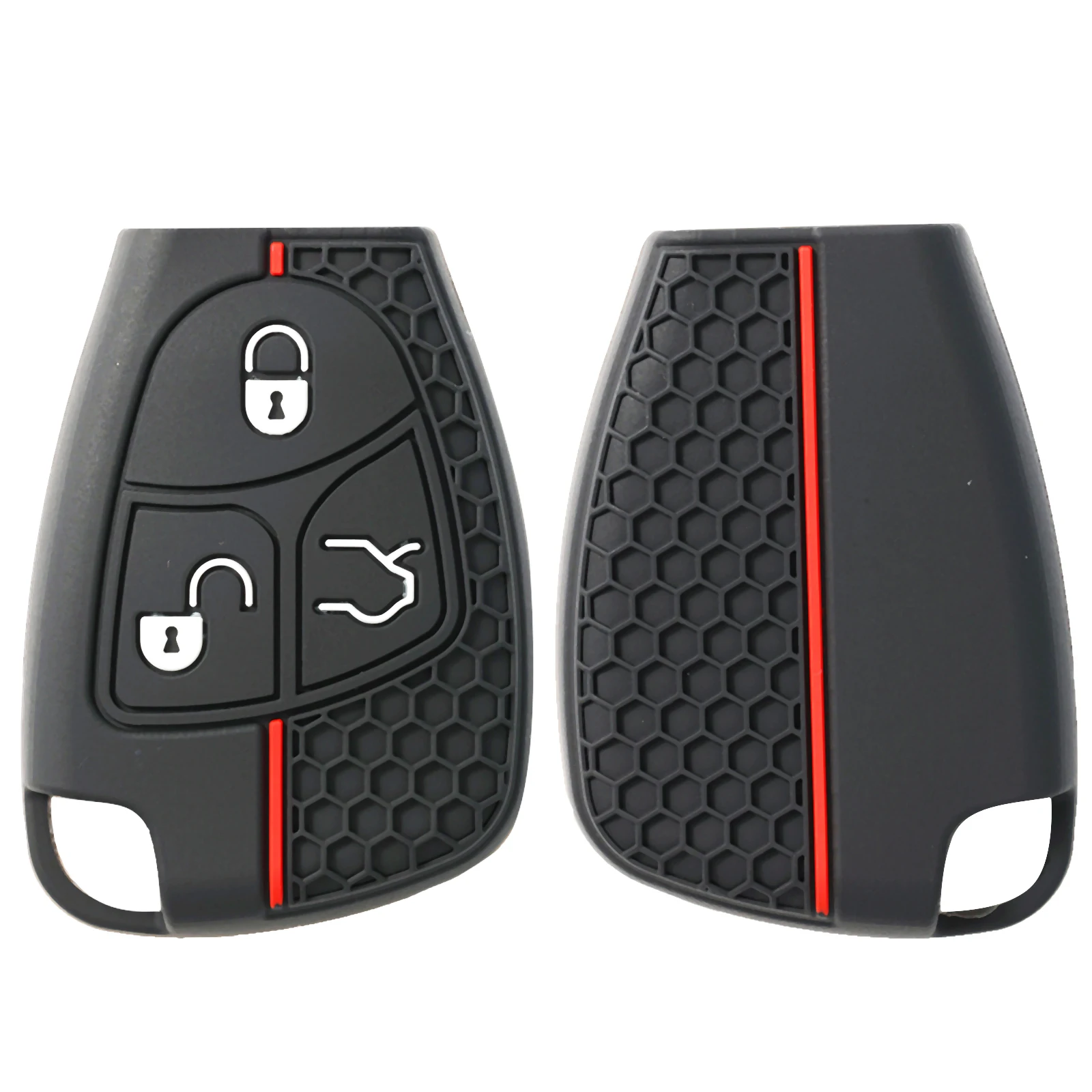 3 Button Remote Key  Case Cover Holder Silicone For Mercedes Benz R350 S350 SLK230 SLK320 S430 SL600 SLK350 SLK280 E B C CL 2009