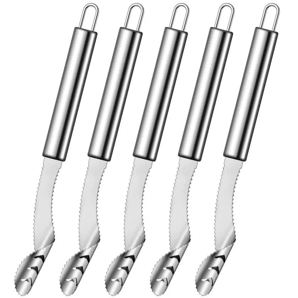 5Pcs Stainless Steel Chili Core Remover Set Professional Pepper Corer Tool for Jalapeno Tomato Bell Pepper Kitchen Gadget Supply