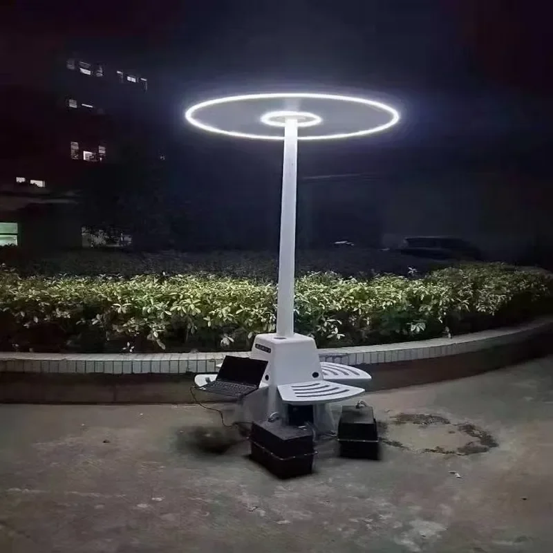 Smart City Park Bench with Solar Charging New Outdoor LCD Display Advertising Bench Powered by WiFi and Solar Cells with Wire