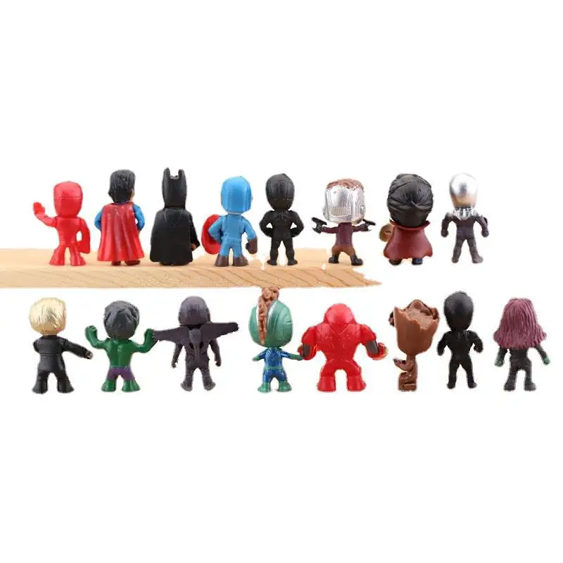 26 pz/set Marvel Avengers Superhero Series Anime Figures Model regalo per bambini Boy Kids Toys figurine Movie Character Statue