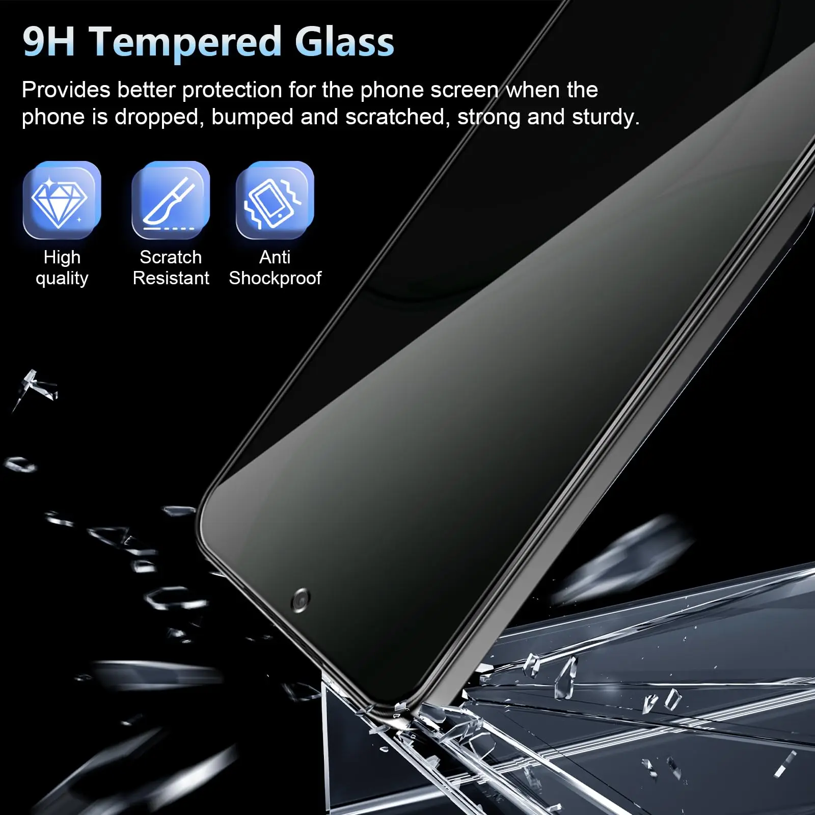 Anti-Spionage-Displayschutzfolie für Honor Magic8 Lite, gehärtetes Glas, Sichtschutz, kratzfest, 9H, case-freundlich, aus hochwertigem Aluminium – Detail 5