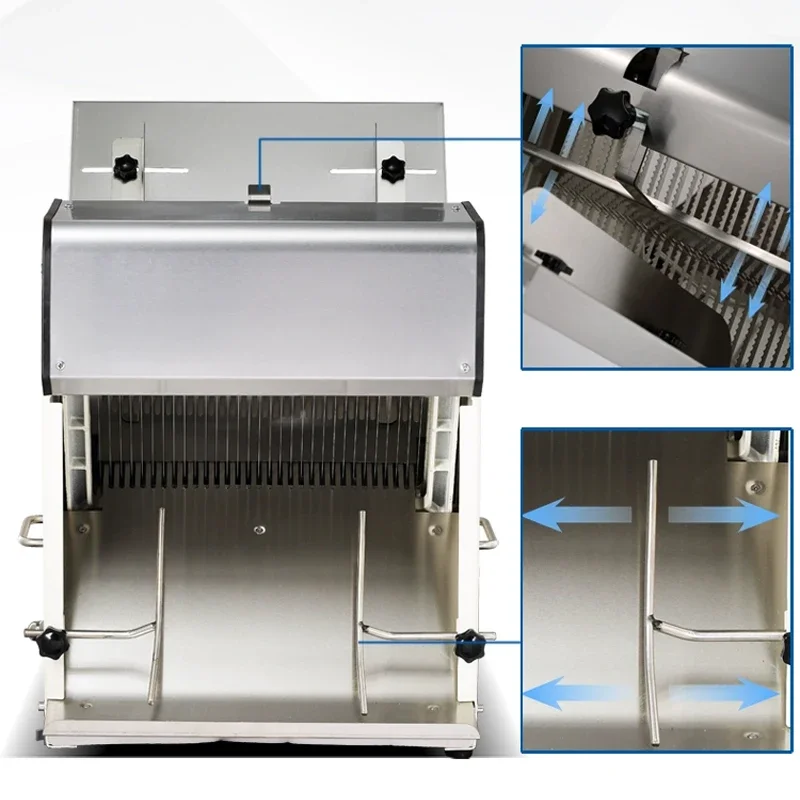 Professional Adjustable Thickness Bread Toast Slicer Commercial Multifunctional Bread Slicer Machine