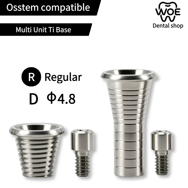Suitable for Osstem Multi-unit Titanium Abutment CAD/CAM Grade 5 Titanium-based High-precision Implant Restoration