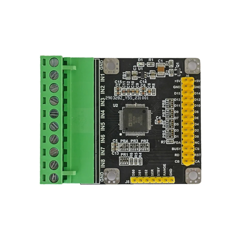 

AD7606 Module Multi-channel 8-channel 16 Bit ADC Data Acquisition Module Synchronous Sampling Rate 200K Single and Bipolar