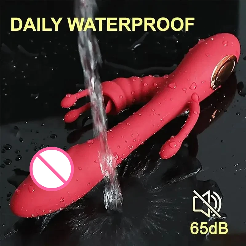 3 في 1 التدفئة هزاز الشرج دسار مزدوج اللسان لعق 10 طرق G-بقعة البظر محفز جهاز تدليك للمهبل للنساء الجنس لعب