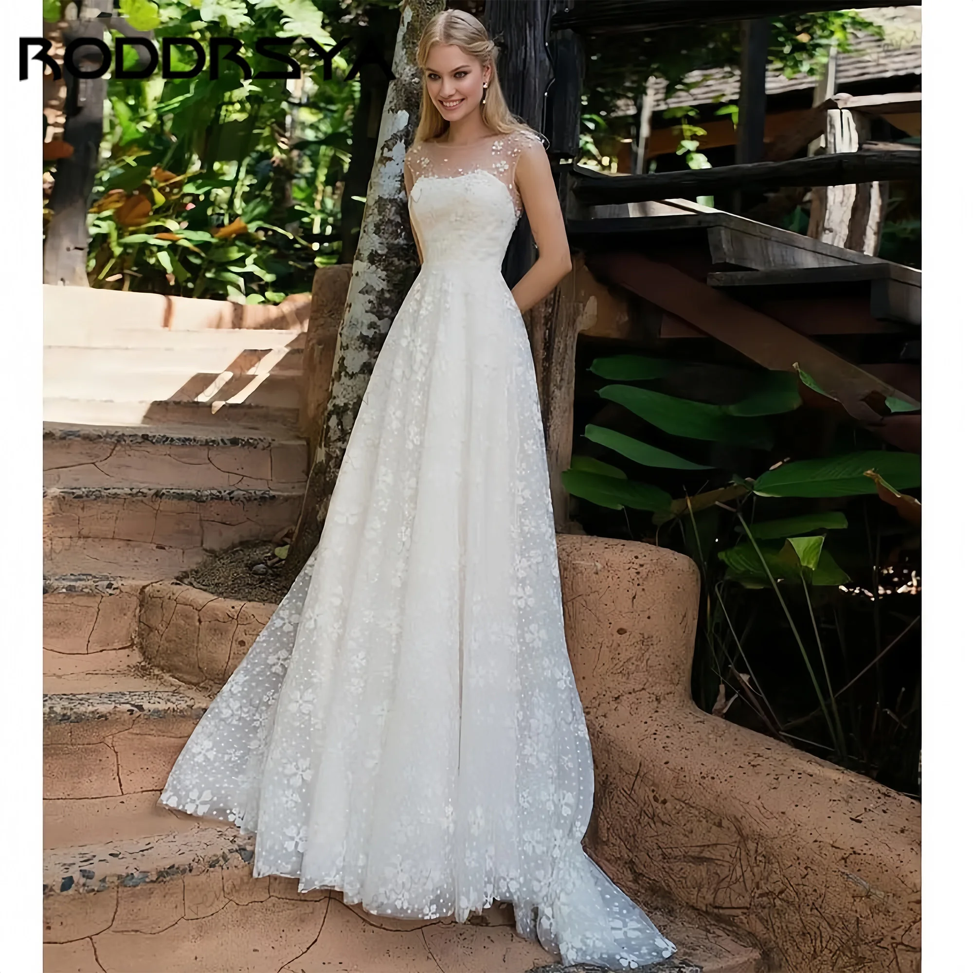 

Exquisite Wedding Dresses A Line Lace Bridal Gowns Sleeveless Backless Robes For Formal Party Vestidos De Novia 2025 Customized