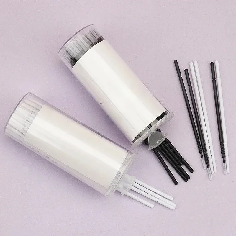 100 pz Usa E Getta A Spirale Mascara Pennello Manico Microbrush Applicatore Ciglia Spazzole Estensione Delle Ciglia Strumenti di Trucco pennello per ciglia