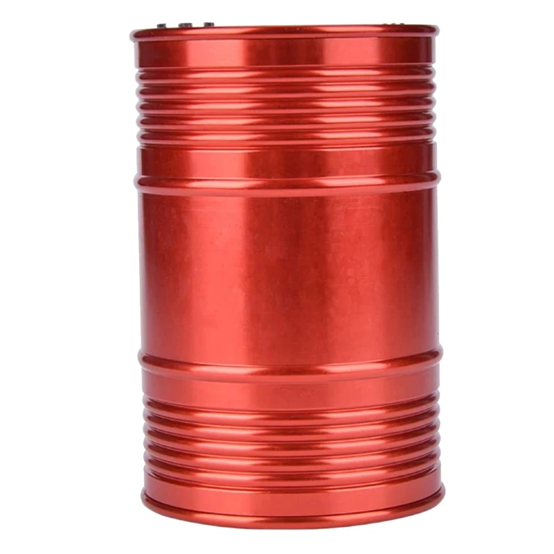 Metal Oil Drum Fuel Tank Container for 1/10 D90 SCX10 Rock Crawler RC Car Decor Accessories