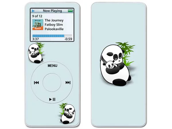 for iPod nano 1 Protective skin sticker front and Back Skin Decal