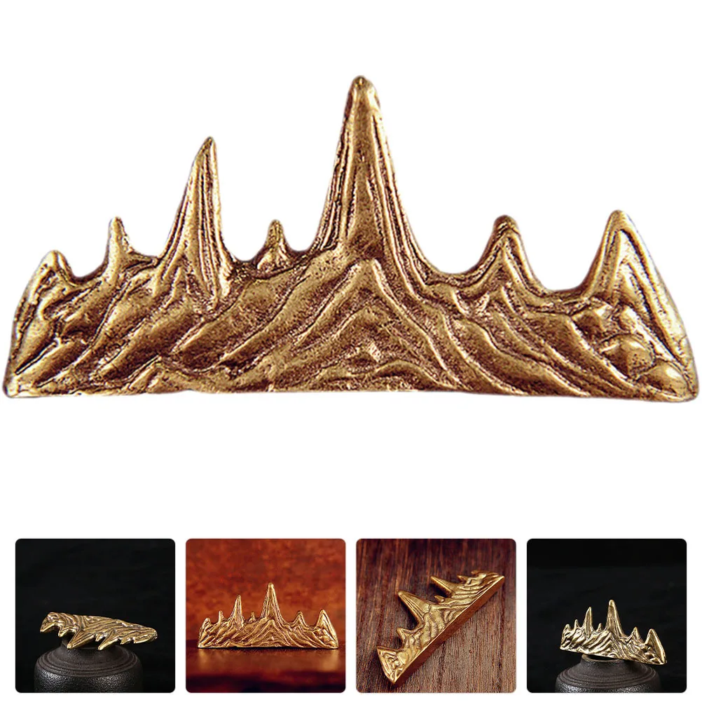 

Premium Brass Calligraphy Pen Holder Stable Desk Organizer for Ink Pens Chinese Brush Rack Elegant Study Room Ornament