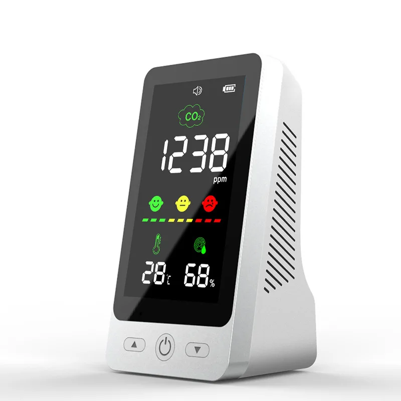 Carbon Dioxide Quality Analyzer High-precision Desktop Temperature Humidity Sensor Monitor Wall-mounted Home CO2 Gas Detector
