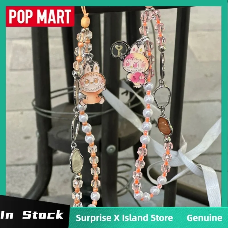 حقيقي البوب مارت الوحوش Labubu V3 الكبير في سلسلة الطاقة سلسلة الهاتف صندوق أعمى جراب هاتف شاحن لاسلكي صندوق غامض هدية #1