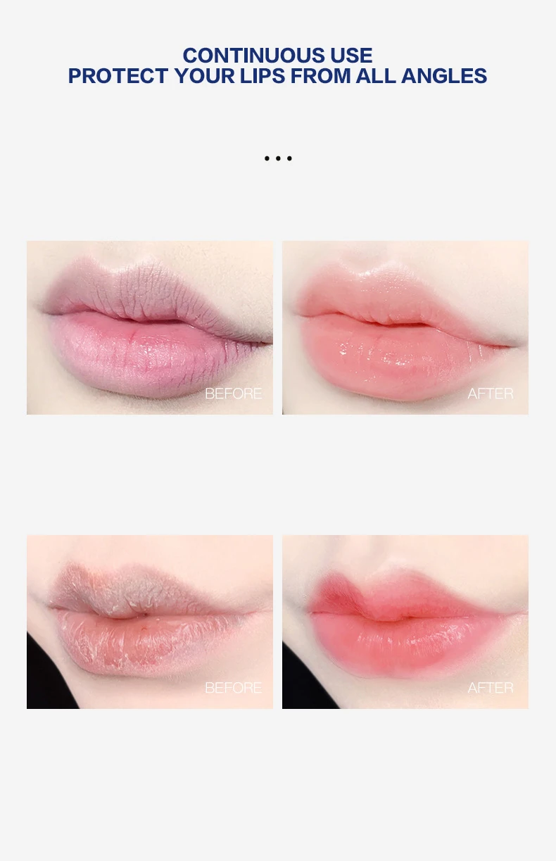 4/6/8 stücke Feuchtigkeitsspendende Lip Balm Set Bleaching Feuchtigkeitsspendende Basis Natürliche Pflanzen Basis Feuchtigkeitsspendende Riss Lippen Pflege Gelee Feuchtigkeitscreme – Detail 10
