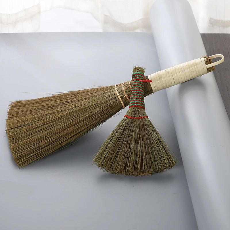 

Mangcao Brush Cleaning Tea Table Brush Tea Tray Brush Sorghum Grass Keyboard Brush Mini Desktop Grass Broom