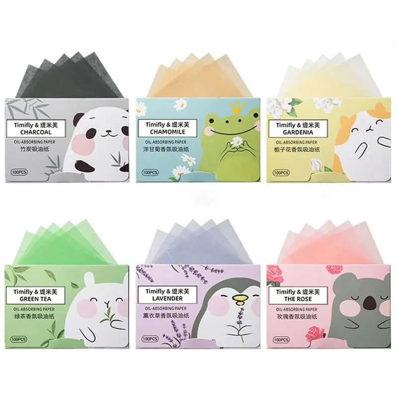 100 Sheets Premium Oil Blotting Paper | Instant Shine Control Facial Tissue | Natural Rice Paper for Oil & Shine Removal | Porta