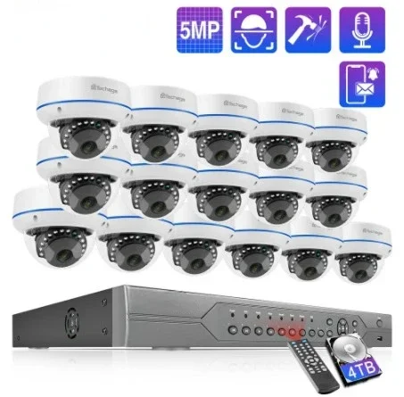 Best Selling Wholesale Price 16Ch H.265 Hd Camera Cctv 5Mp Night Vision Auto Tracking Cctv Camera