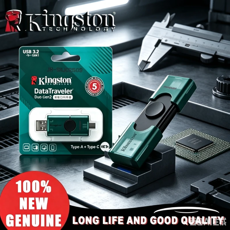 Kingston for iPhone 15 16 128GB 256GB Original DTDEG2 U Disk USB 3.2 Dual Type-C USB-A Flash Drive OTG Pendrive Memory Stick
