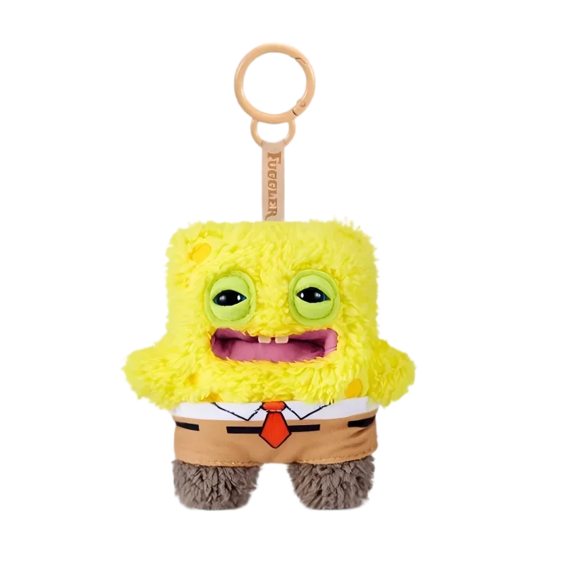 Originele Fuggler SpongeBob Patrick sleutelhanger tas charme voor rugzak decoratie zachte pluche pop tanden monster lelijk schattig grappig speelgoed