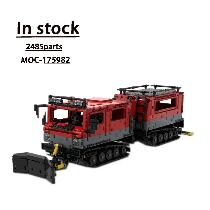 

MOC-175982 Snow Bulldozer Assembling Splicing Block Model 2485 Building Block Parts Boy Birthday Building Block Toy Gift