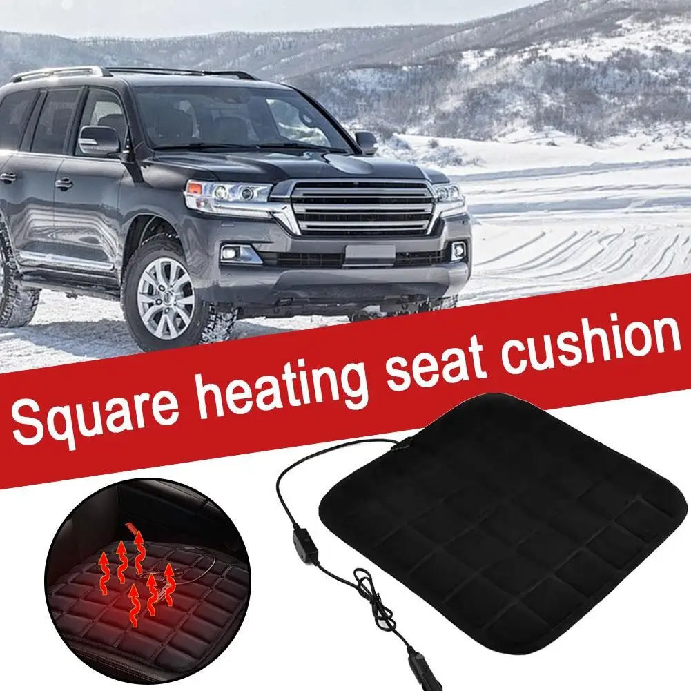 

12V Heated Seat Pads Adjustable Car Cushion Electric Heating Universal Front Seats Warmer for Winter Driving Warm Accessory Kit