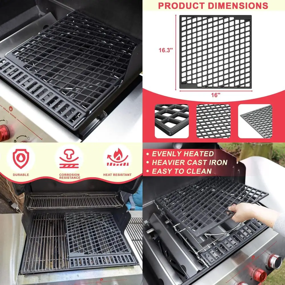 

Dual Sided Sear Grate for Genesis II 300 & 400 Series Grills, Compatible with E-330, S-310, E-410, S-435 Models, 2022 SX-325S, E