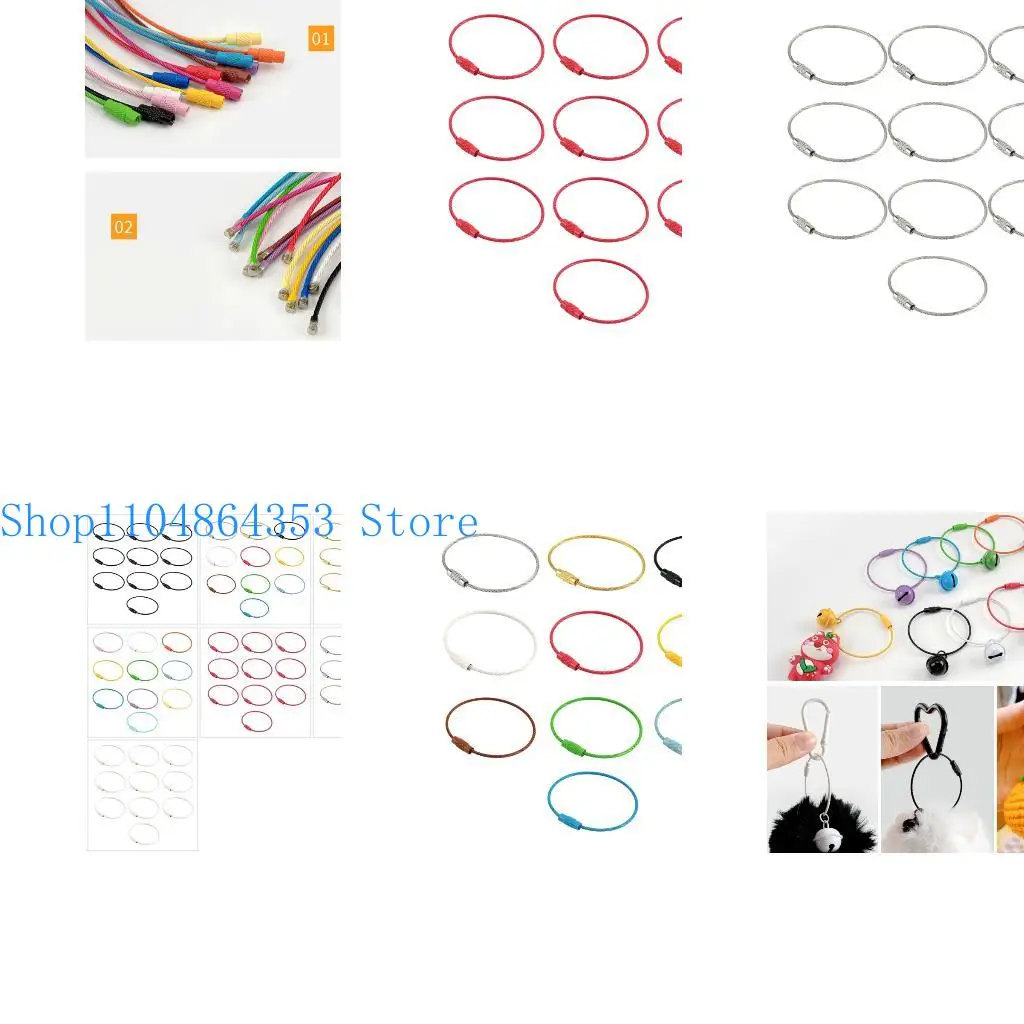 

652f 10pc Vibrant Vint Lock Congain кольца DIY Ювелирные украшения