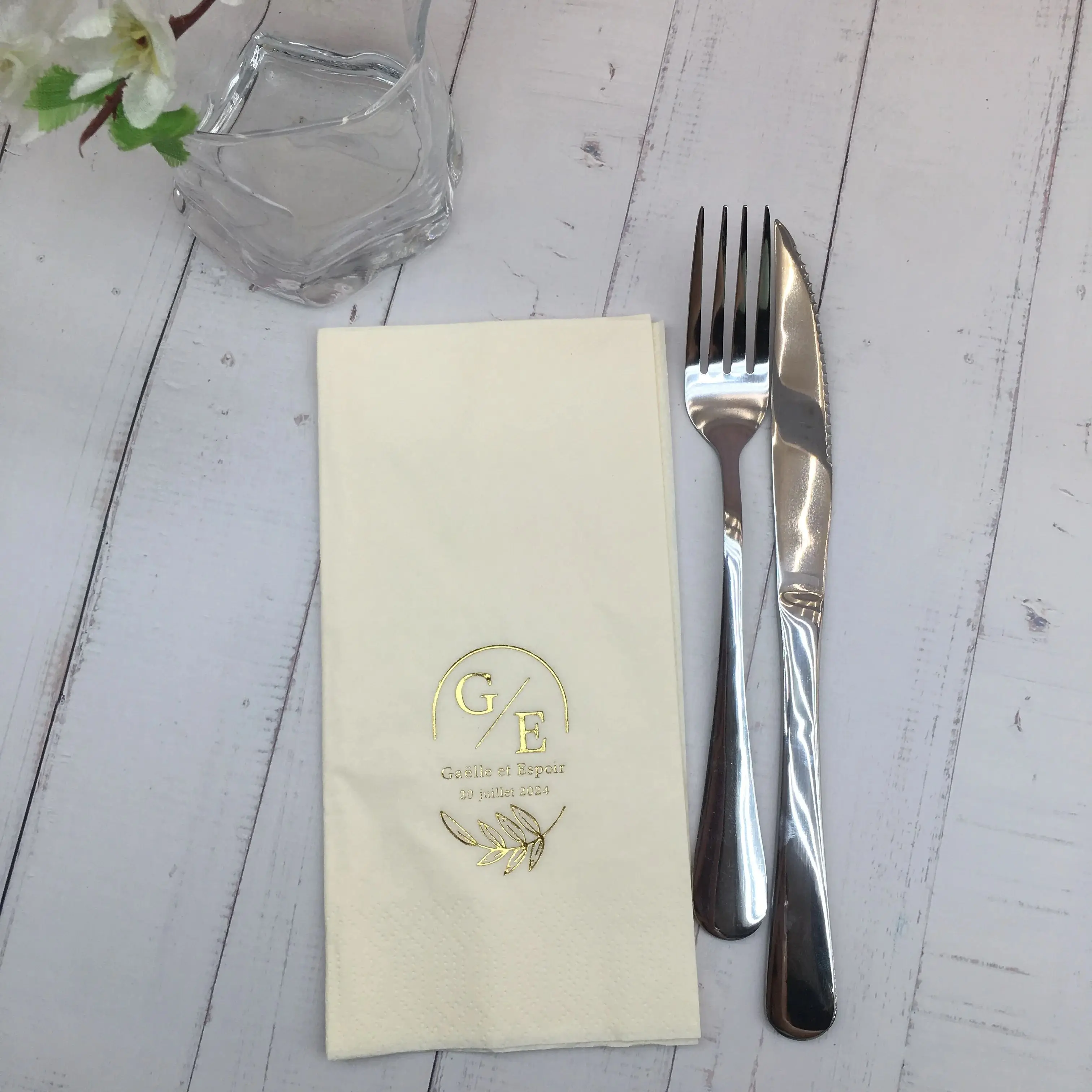 

50pcs Personalized Napkins Personalized Napkins Wedding Personalized Cocktail Beverage Paper Anniversary Party Monogram Custom L