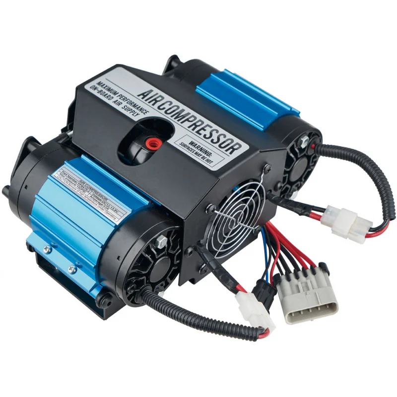 2025 ضاغط سيارة عالي التحمل بأسطوانة مزدوجة 4 × 4 منفاخ إطارات