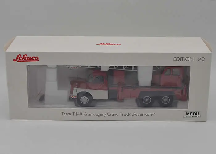 SCHUCO 1:43 Scale Diecast Alloy Tatra T148 Engineering Crane Toy Car Model Classic Adult Collection Souvenir Gift Static Display