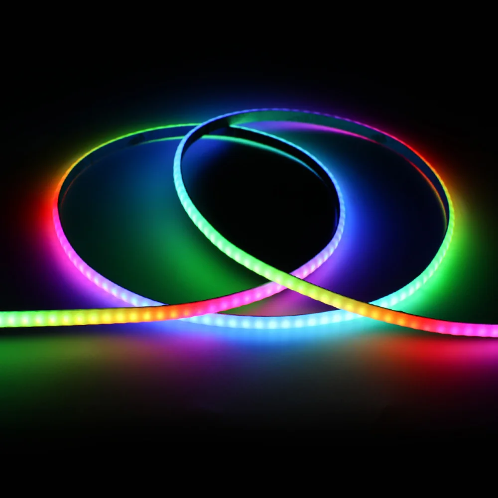 5V 5mm Ultra Narrow WS2812B COB LED Strip Lights RGBIC Dream Color Individually Addressable Smart Pixels Tape Light 1m 2m 3m 5m