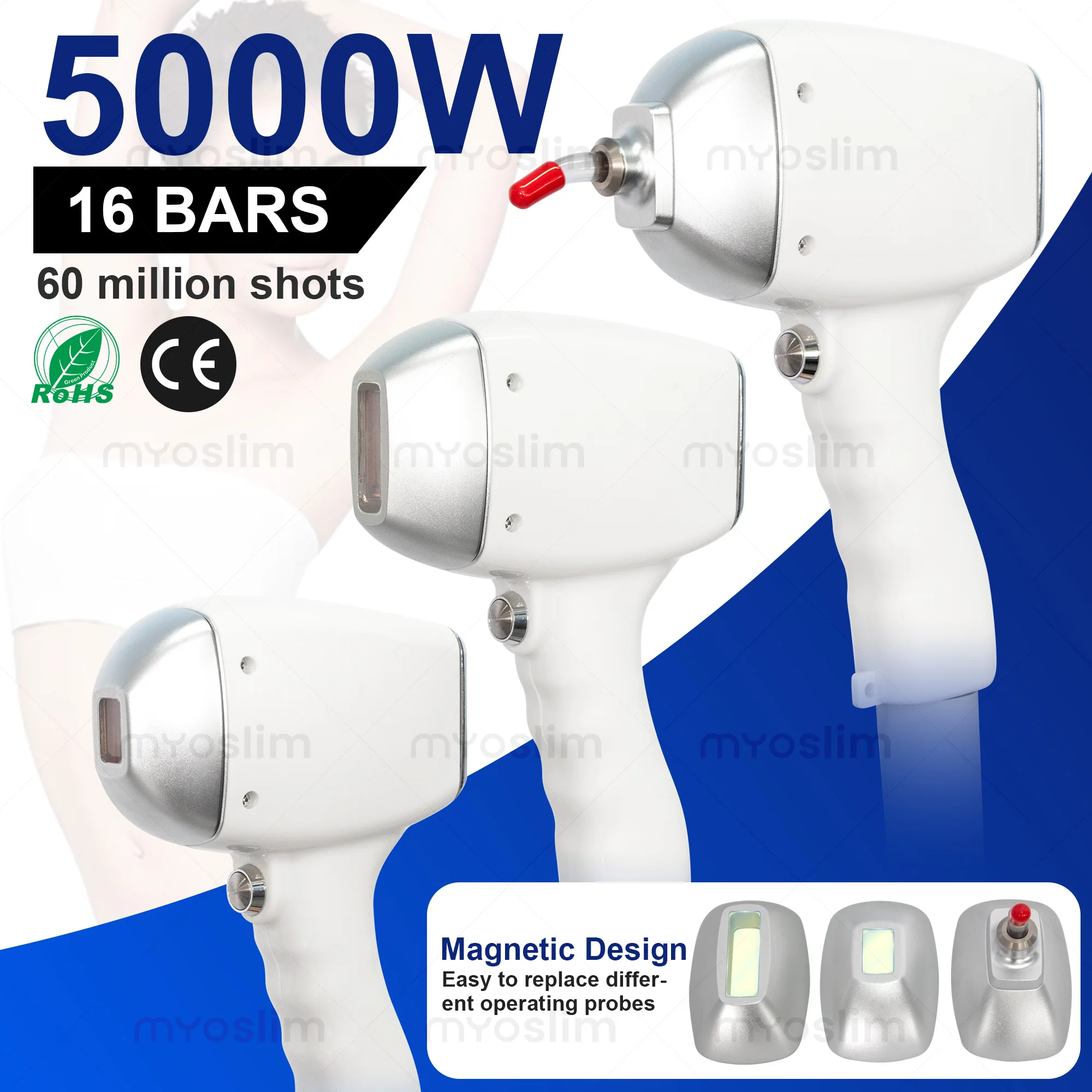 FAC 5000W 10Bars Diode Hair Removal Machine  Permanent Painless Physical Underarm Body Care Depilation Equipment