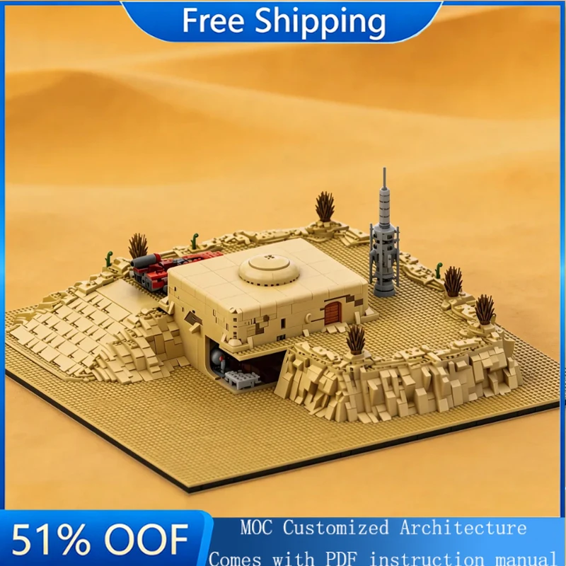 

4088 PCS Famous Scene Tatooine Stereoscopic Model Base Cellar MOC Building Block Model Kid Education Puzzle Festival Toys Gifts