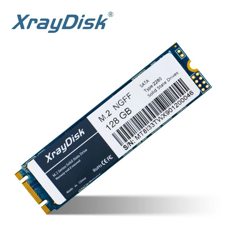 XrayDisk M.2 Sata3 Ssd 120 GO 128 GO 240 GO 256 GO 480 GO de Disque Dur Ngff 2280mm Disco Duro Pour Ordinateur De Bureau et Ordinateur Portable