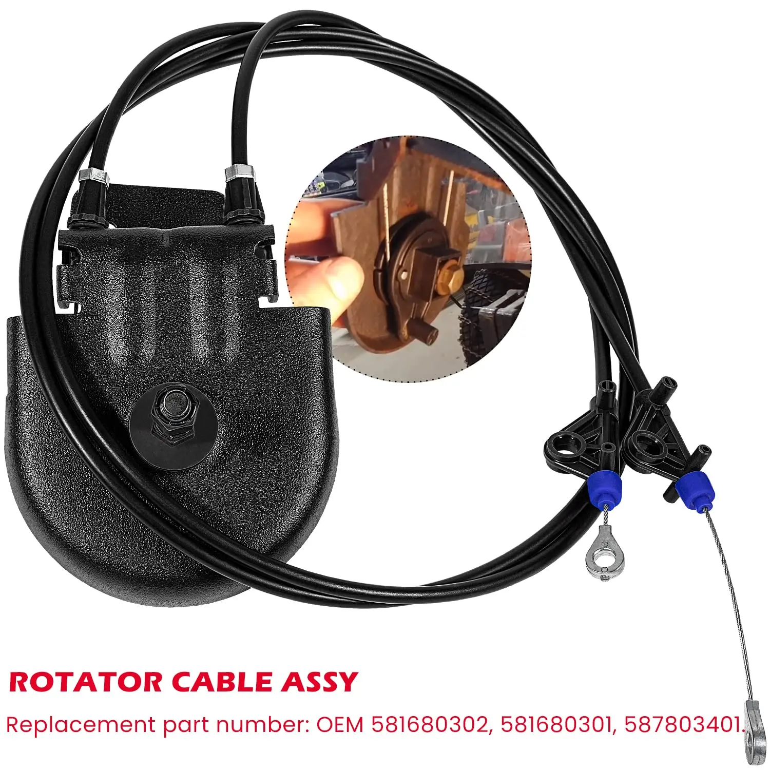 

ANX Rotator Cable Assy 581680302 for Husqvarna ST224 ST224P ST227P ST230P ST324 ST327 ST330 & Poulan PR241 PR242 PR271 PR300