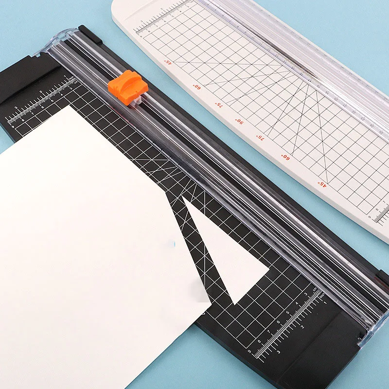 A4 Large Plastic Cutter Small Portable Photo Cutter Office Sliding Cutter Desktop Guillotine Cutter Press Cutter Head Cutter