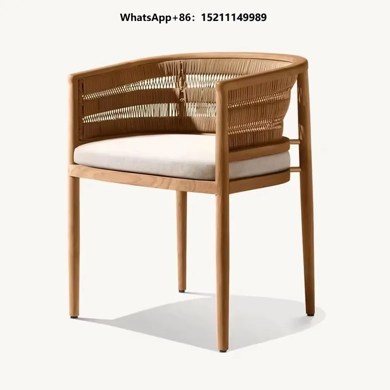 Premium Teak Outdoor Furniture Table and Chair Set Waterproof Sunproof Perfect