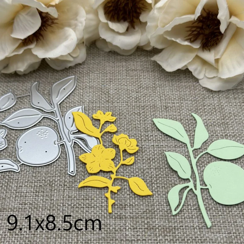 Flowers apple pear series Metal Cutting Dies Stencils Die Cut for DIY Scrapbooking Album Paper Card Embossing