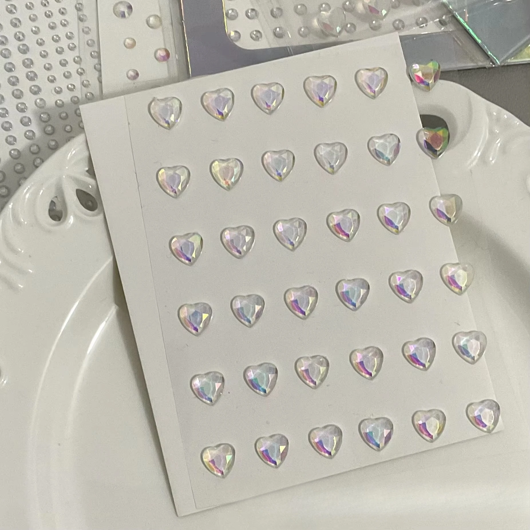 Butterfly Face Gems Rhinestone Stickers Sparkle Under Eye Jewels for Stage Makeup Cheek Decoration Bulk image 4