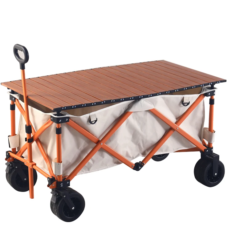 

Camper Outing Folding Cart Home Shopping Cart Outdoor Cart Gathering Picnic Stall Car Camping Car