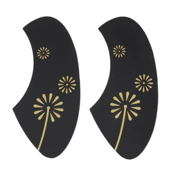 2x Black 23 inch Ukulele Pickguard Scratch Plate w/Gold Firework Pattern