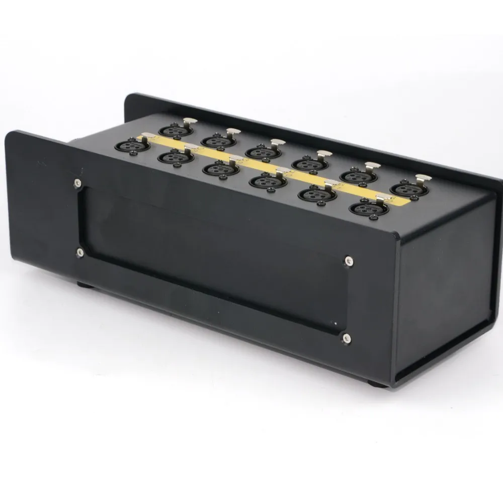 12 Way 37P Stage Box 12 Channel XLR Audio Splitter Quick Disconnect to Fan