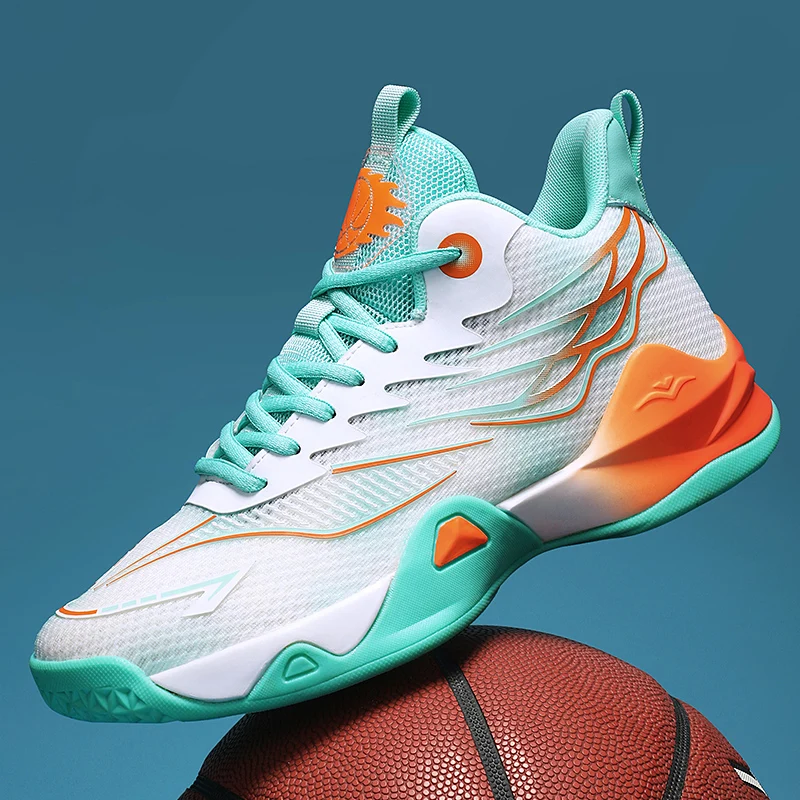 2024 Autumen New Men Basketball Shoes Breathable Basketball Sneakers Shock-Absorbant Training Sneakers Non Slip Outdoor Trainers