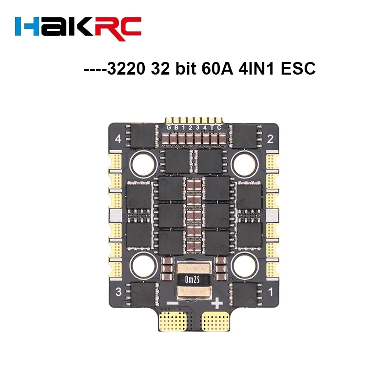 

Hakrc Aio Brushless Flight Control Racing Integrated 3220 60A/65A 4-In-1 Electric Tuning Crossing Machine Accessories for Fpv