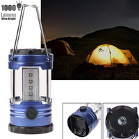 12 LEDs Tent Lamp with Compass Portable Camping Lantern Emergency Light Adjustable Lighting Working Light Batteries not Included