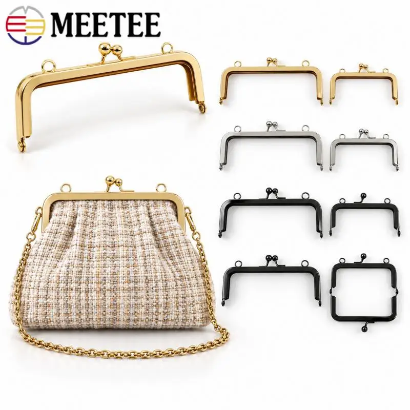 2/5/10Pcs Metal Purse Frame Kiss 10/15/19cm Clasp Handle for Clutch Evening Bag Handbag DIY Sewing Hardware Accessories Supplies