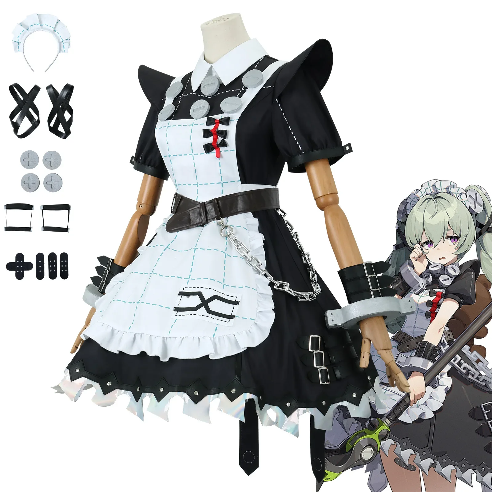 Zenless Zone Zero Corin Wickes Cosplay Costume Full Set Outfit Uniform Prop ZZZ Corin Wickes Cosplay Costume